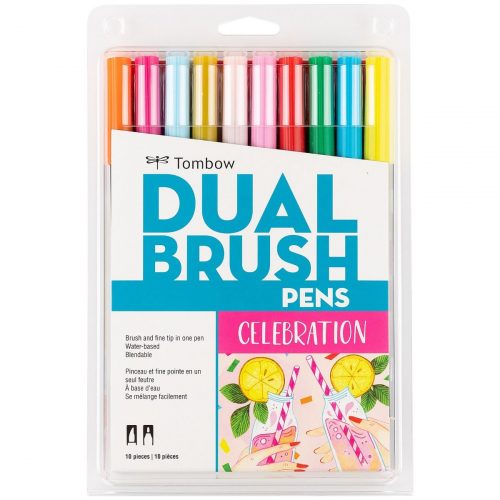 Marcadores-Tombow-Dual-Brush-Set-10-Celebration