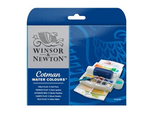 Acuarela Cotman media pastillas 12 colores+ pincel -WINSOR & NEWTON