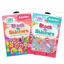 Block Stickers Kawaii 280 Unidades ADETEC