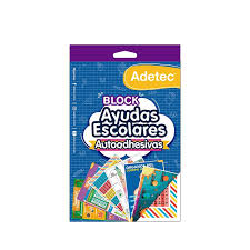 Block Ayuda Escolar Sticker ADETEC